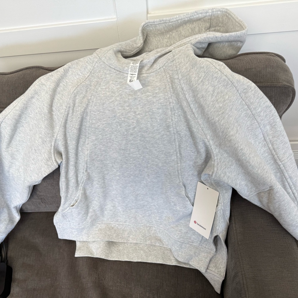 NWT!! lulemon Athletica Gray Hoodie Side Slit